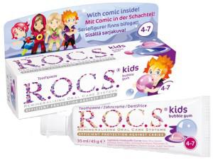 Обзор детских зубных паст ROCS от 0 до 3 лет и старше: состав и правила использования