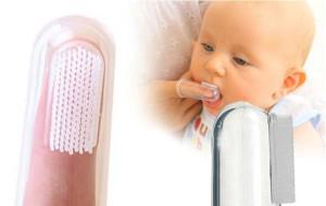Силиконовая щетка-напальчник: для чистки зубов, прорезывания и массажа десен у детей